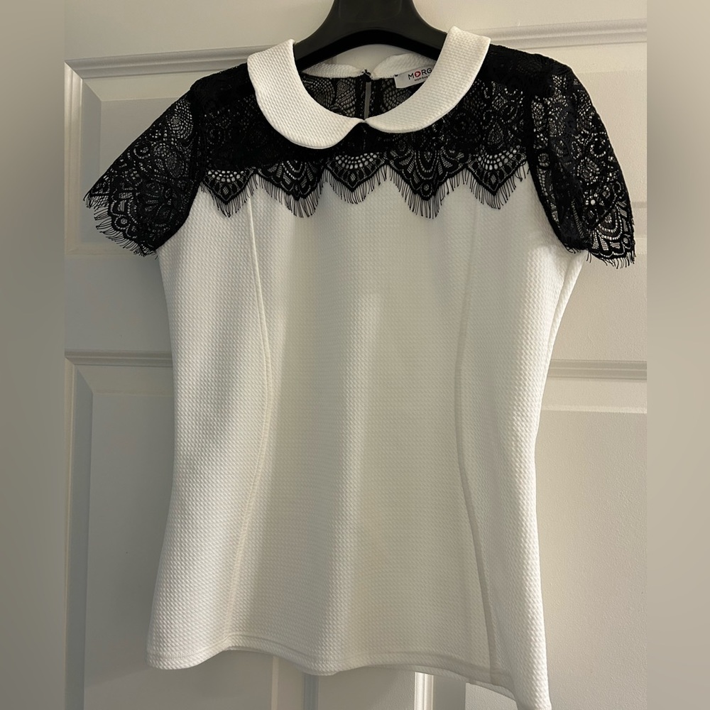 Beautiful black and white top size M Morgandetoi